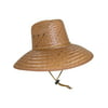 CTM Palm Straw Lifeguard Hat with Wide Brim